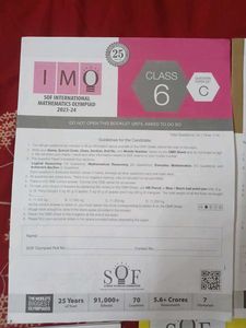 SOF Class 6 Question Papers