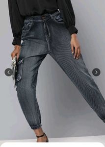 Black Cargo Jeans