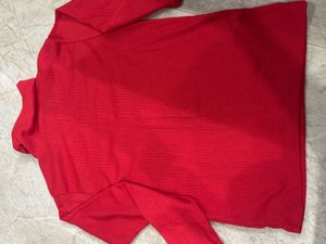 Red Full Sleeves Top