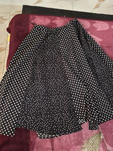 Polka Dot Midi Skirt