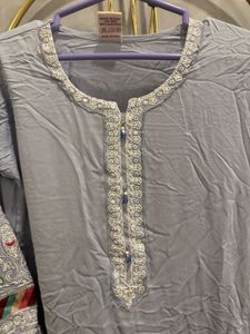 Elegant Embroidered Kurta