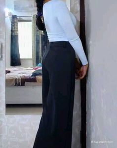 Black Wide Leg Trousers