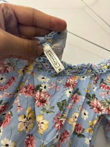 Blue Floral Dresss