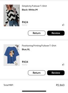 Black &amp; White Print Top