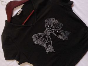 Buy 2 get 1 free / Black Bow T-Shirt