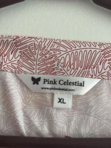 Red Patterned Wrap Top