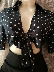 Chic Black Polka Dot Bodycon Dress