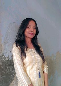 Beautiful Nude A Line Cotton Blend Kurta