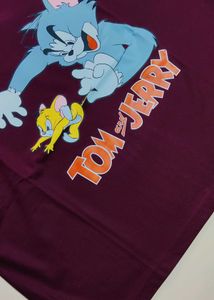 New Tom And Jerry Oversized Crop Tshirt