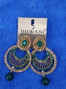 DHWANI Green Earrings
