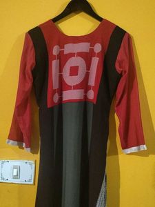 red brown kurta in new condition
