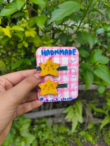 Handmade Clay Hair Clips