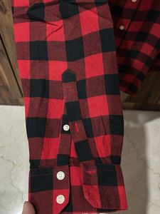 GAP Red &amp; Black Plaid Flannel