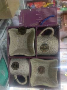 Mugs & Snack Bowls Set