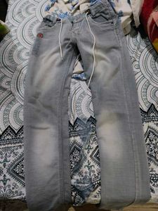 Stylish Grey Denim Jeans