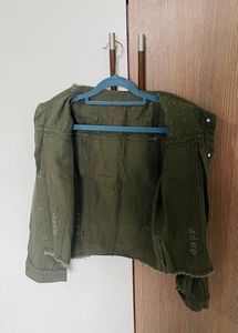 Perfectly Crafted With Pearls Denim Jacket
