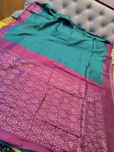 Pure Silk Ikkat Saree