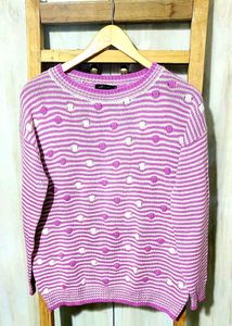 Magenta Colour Pullover Size-40
