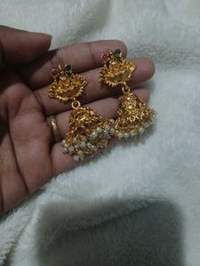 Gold-tone Jhumka Earrings