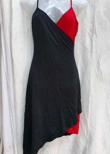 412711. Chic Two-Tone Mini Dress