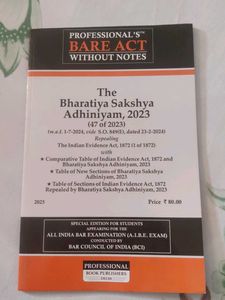 Bharatiya Sakshya Adhiniyam, 2023