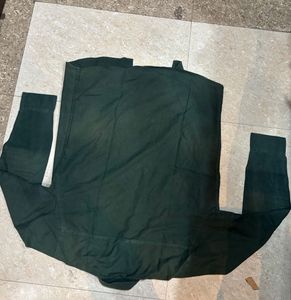 Dark Green Button-Down Shirt
