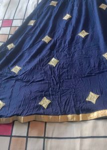 Navy Blue Dress Material