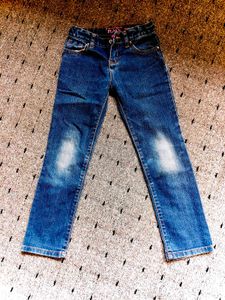 Girls Blue Denim Jeans