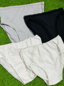 Xl Size Pure Cotton Highweist Briefs