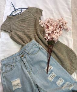 🎁Buy1 Get1 Free Brown Knit Mini Dress H