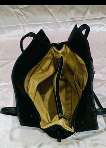 Combo Of Two Luxury Black Leather Handbags