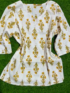 Xxl Size Short Cotton Kurti Unused