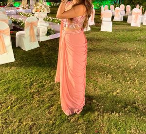 Designer Ready To Wear Saree With Sequenced Blouse