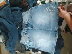 Denim Mini Skirt