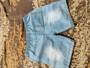 Boys Denim Shorts-combo Offer With Aqua