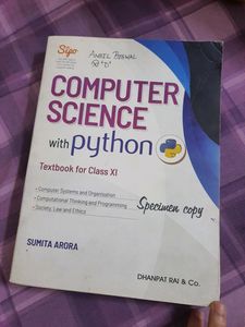 Computer Science With Python Class 11th