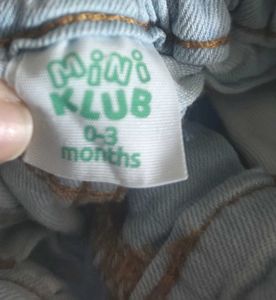 Mini Klub Kids Denim Jeans Unisex (0-3 Months)