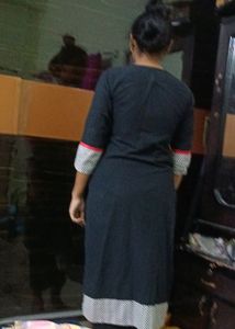 Pure Cotton Black kurthi ...Gives U Formal Look
