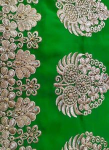 Beautiful Bootawork Flourocent Saree ✨💕
