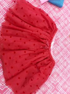 H&amp;M Girls Red Tulle Skirt