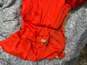 Orange Embroidered Kurta