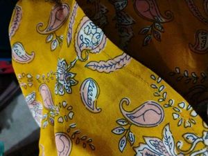 Yellow Floral Print Tunic