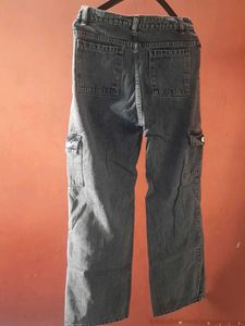 Denim Cargo Pants