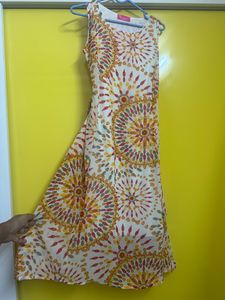 Cream A-Line dress