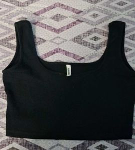 Casual Sleeveless Solid Women Black Top
