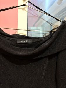 Elegant Black Off-Shoulder Top