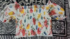 Floral Print Crop Top