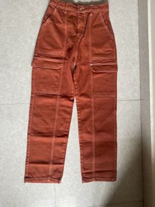 Rusted Brown Cargo Jeans
