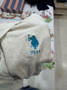 USPA Beige Polo Shirt