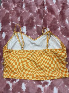 Checkered Cami Crop Top